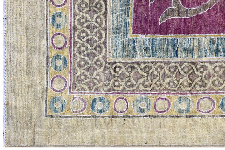 20' x 20' Persian Design Palace Rug | Kerman Style | Purple, Blue, Ivory & Gold Wool Rug