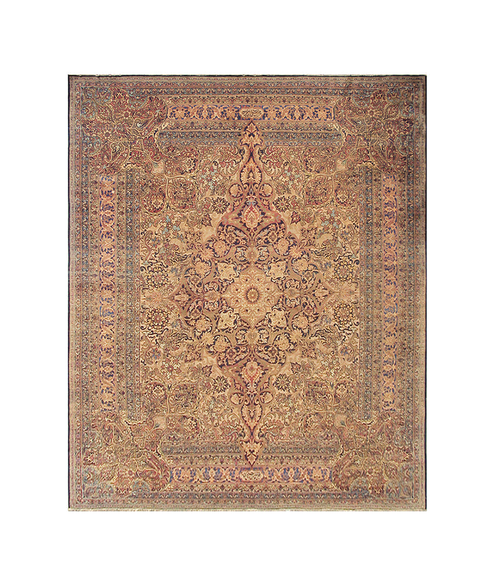 20'x24' Antique Kermanshah Rug by Aboul Ghasem Kermani | 24'x20' Floral Masterpiece