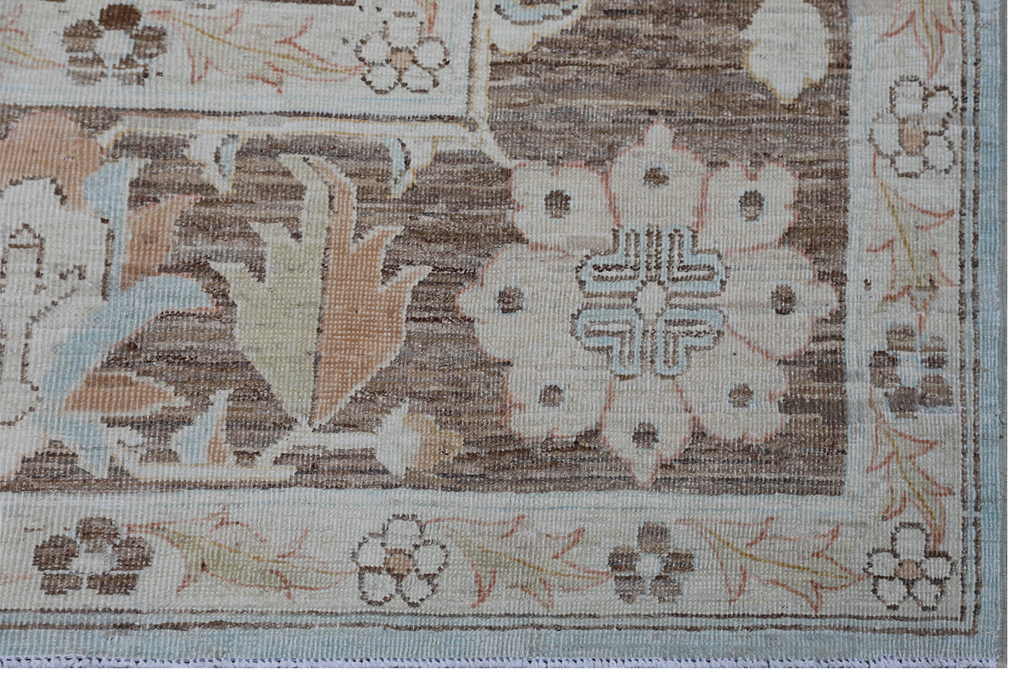 9'x12' Ariana Blue Brown Copper Sultanabad Floral Design Rug