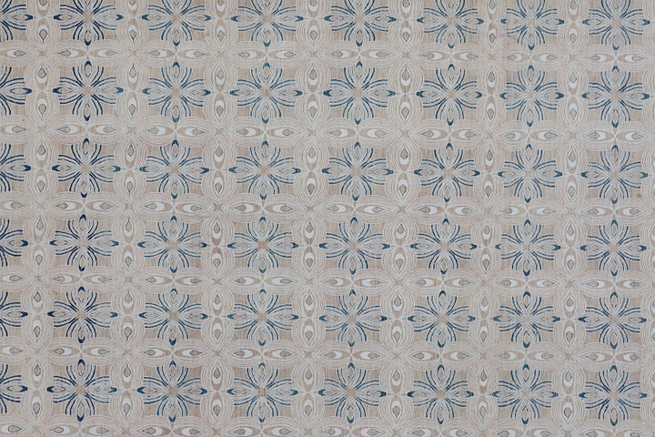 9'x12' Unique Rug | Ariana Modern Taupe Blue White Rug