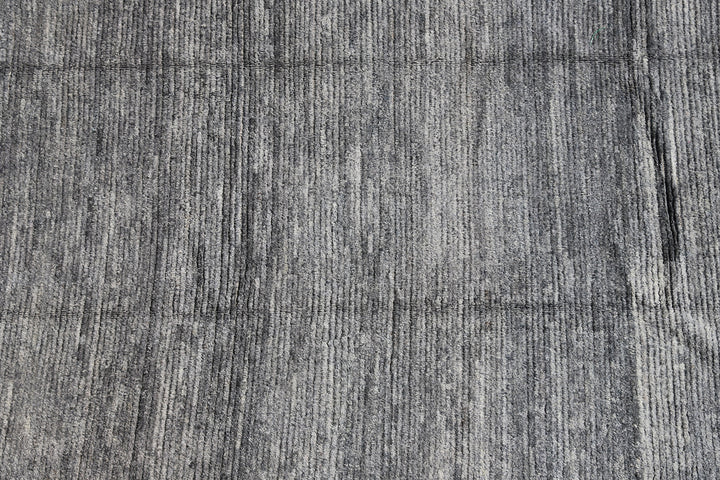 9'x12' Solid Gray Ariana Moroccan Style Barchi Rug