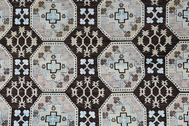 9'x12' Hand-knotted | Elephant foot Design | Ariana Transitional Rug