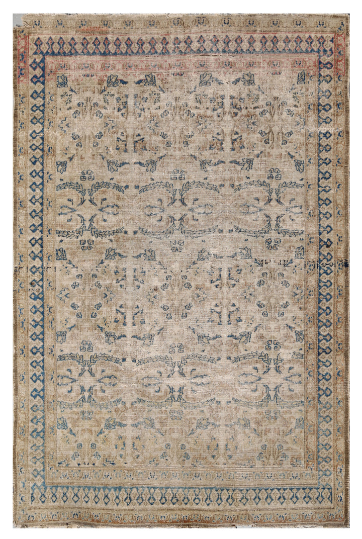 4'x6' Antique Persian Mashad Rug