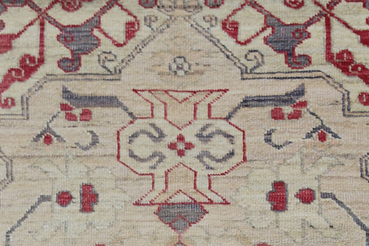 4'x5' Ariana Small Traditional Kazak Design Hand Knotted Wool Rug