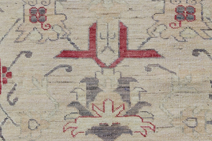 4'x5' Ariana Small Traditional Kazak Design Hand Knotted Wool Rug