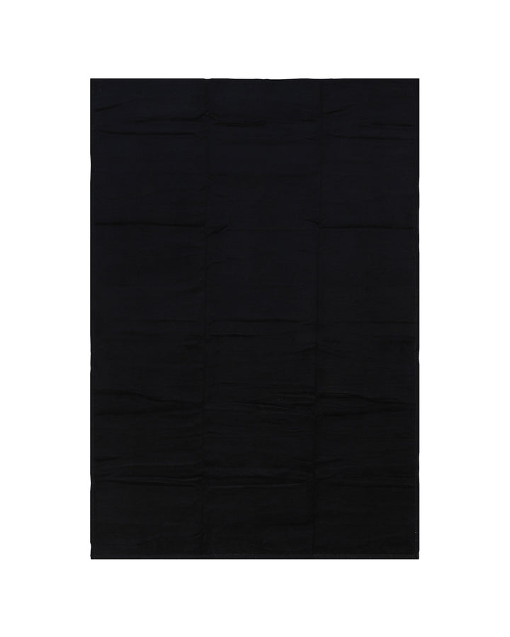 10' x 15' Contemporary Solid Black Ariana Moroccan Style Barchi Rug