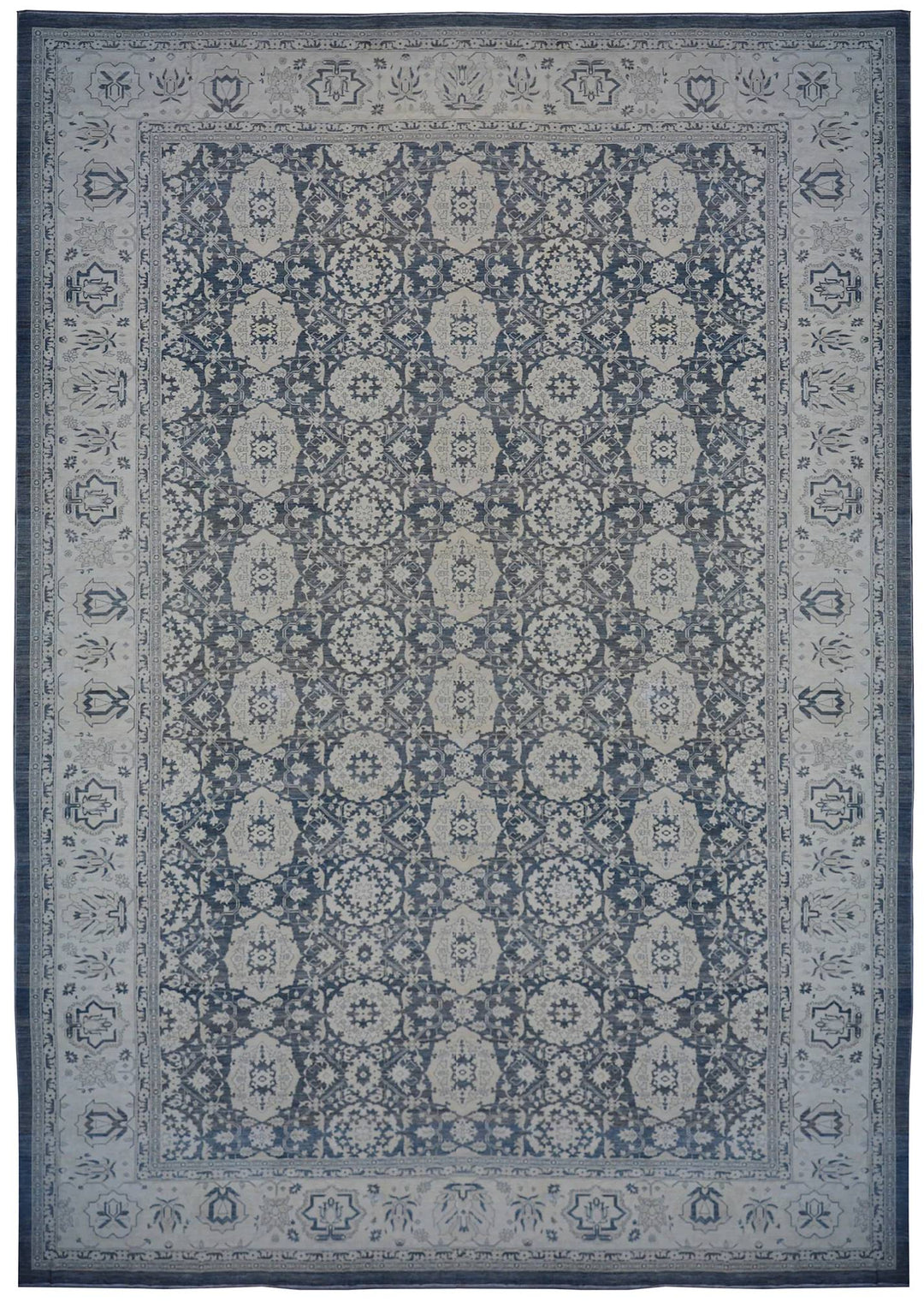 Navy and White | Agra Design | Luxury Palace Rug