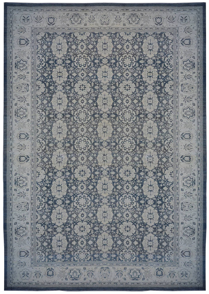 Navy and White | Agra Design | Luxury Palace Rug