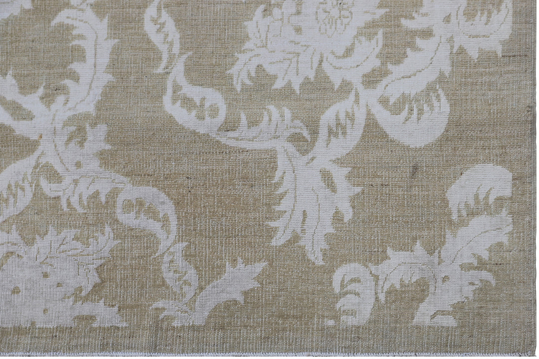 6'x9' Ariana Medium Modern Oat- White Floral Design Rug