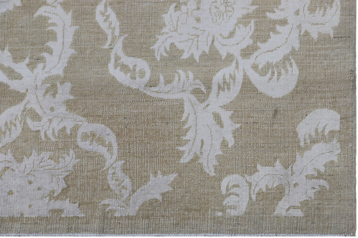 6'x9' Ariana Medium Modern Oat- White Floral Design Rug
