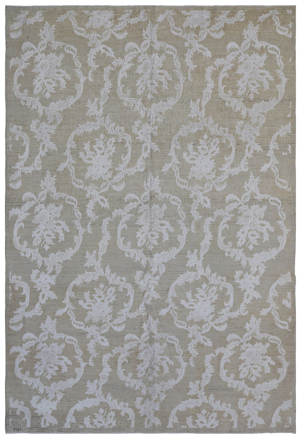 6'x9' Ariana Medium Modern Oat- White Floral Design Rug