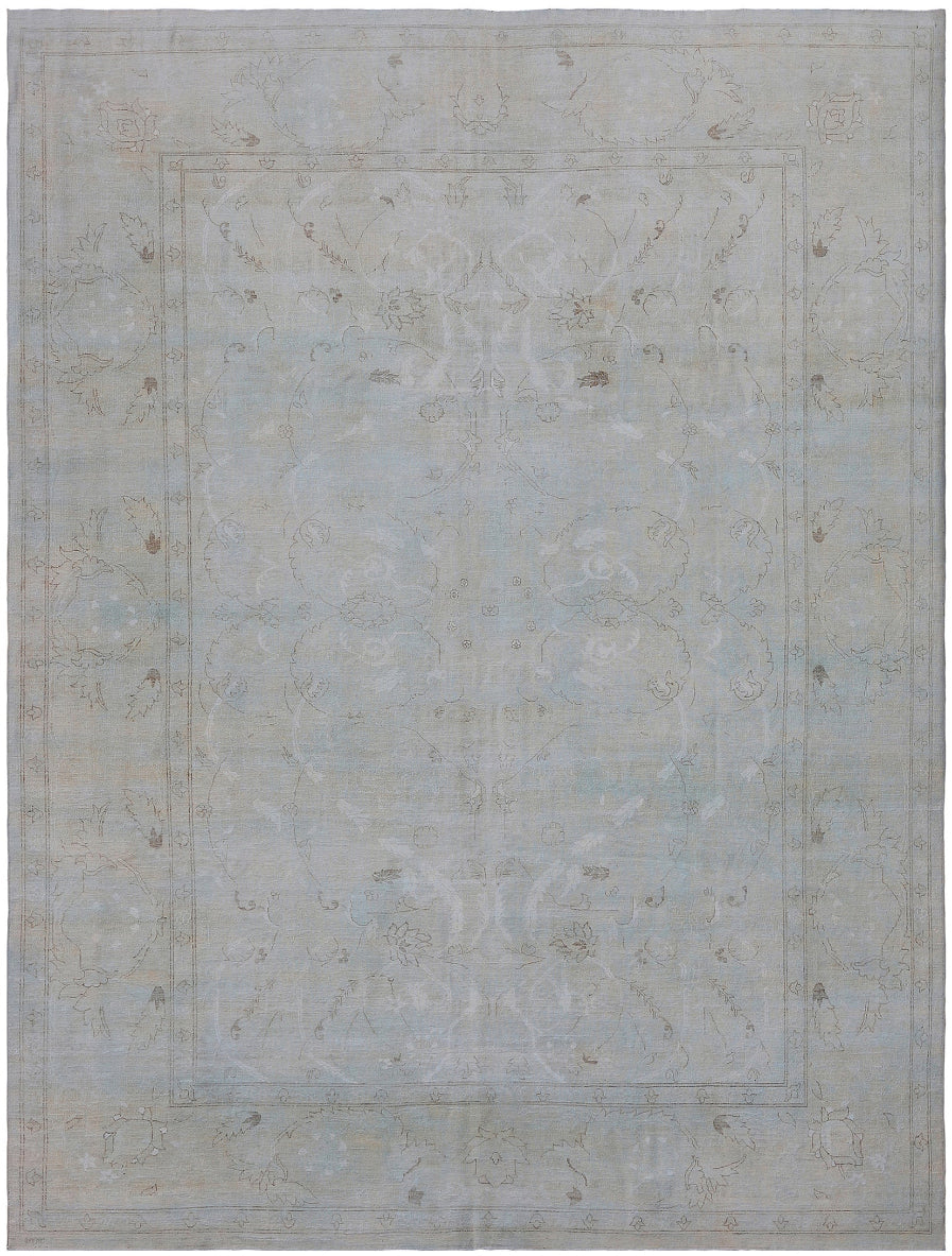 10'x14' Ariana Pale Fine Quality Polonaise Silk and Wool Traditional Large Luxury Rug