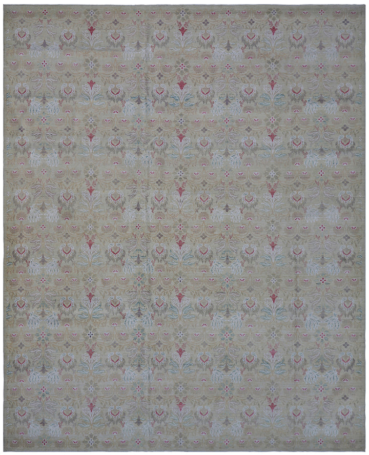 9'x12' Hand-knotted Rug | Ariana Floral Design Rug
