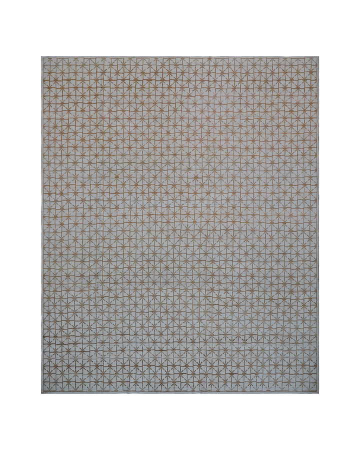 9'x12' Ariana  Hand Knotted Geometric Iron gate Pattern Modern Rug