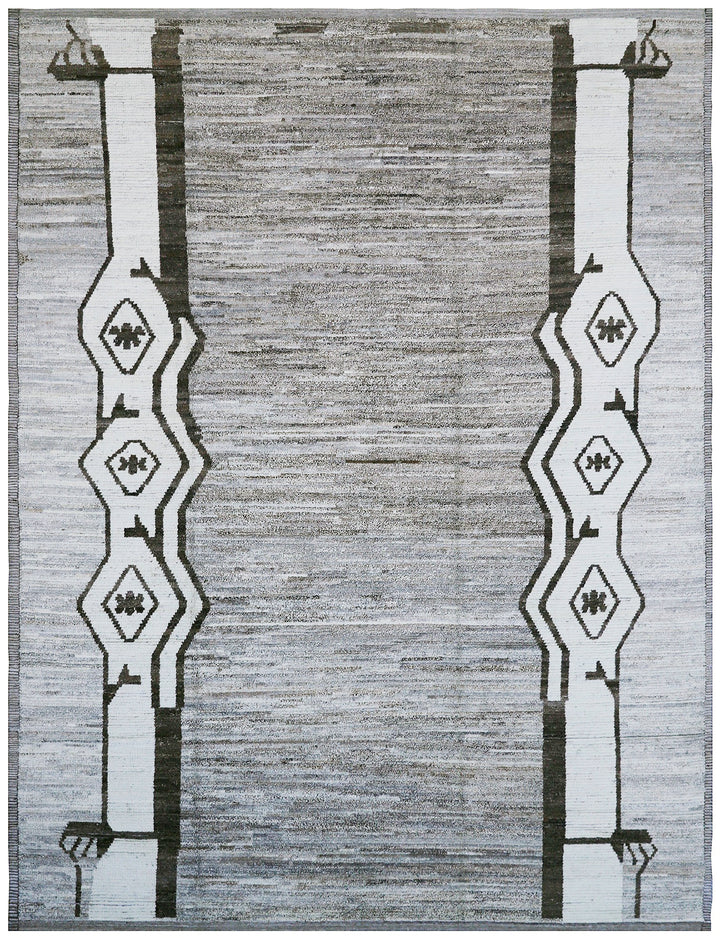 9'x12' Authentic Afghan Area Rug | Moroccan Style| Earthtone | Barchi Large Size Rug