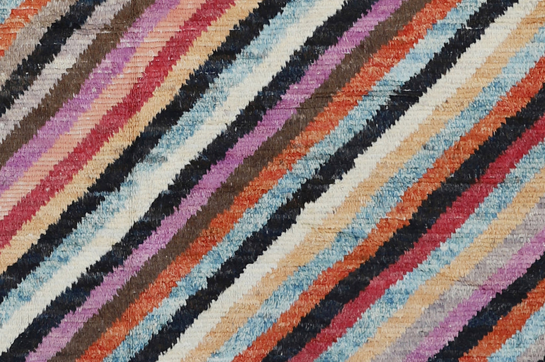 8'x 11' Ariana Moroccan Style Multi Striped Barchi Rug