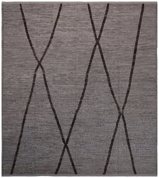 13'x15' Ariana Moroccan Style Beige Brown Barchi Rug
