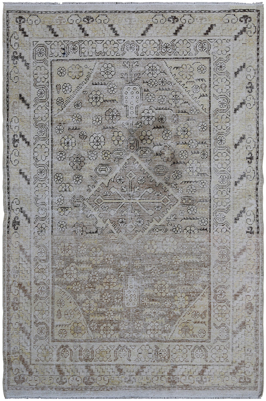 4'x6' Ariana Antique Samarkand Rug