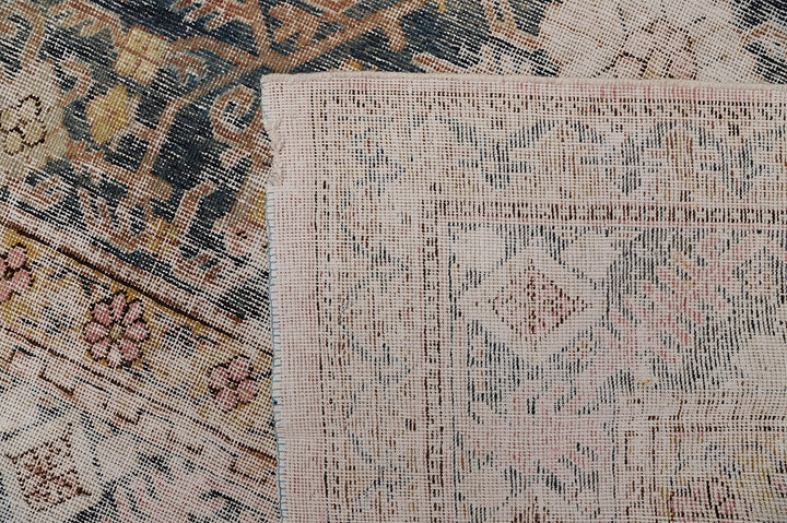 9'x13' Vintage Yarkand Rug | Samarkand Rug | Earth-Tone Geometrics