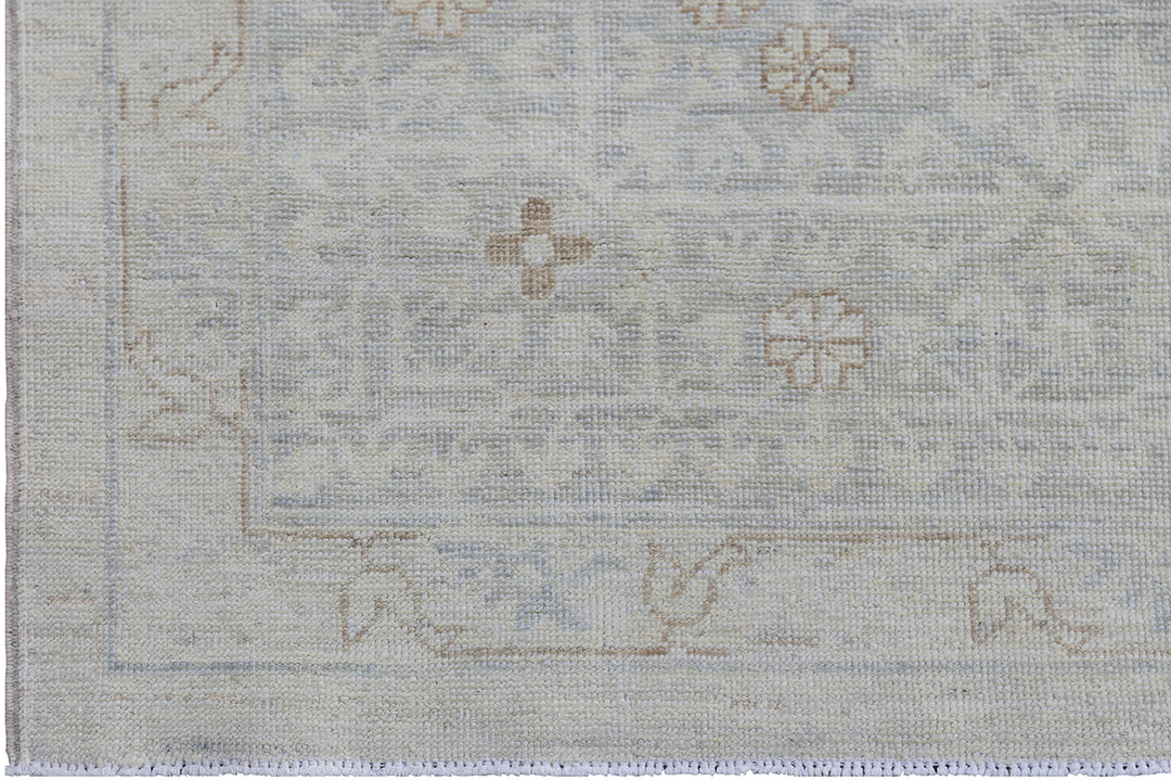 9'x12' Soft Blue Brown Mamlook Design Ariana Transitional Rug