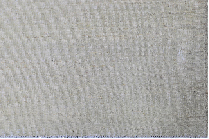 9'x12' Wool Area Rug | Pale Color |Ariana Geometric Design Off White Ivory Rug