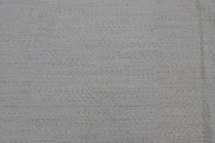 9'x12' Wool Area Rug | Pale Color |Ariana Geometric Design Off White Ivory Rug