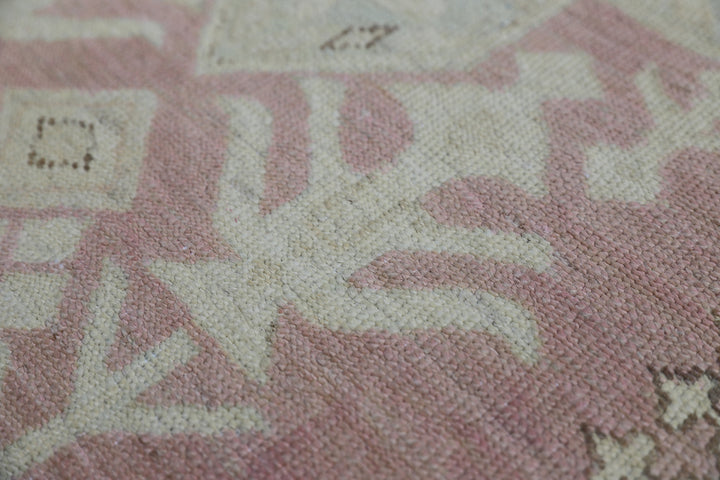 3'x10' Ariana Caucasian Pink Ivory Hazara Runner Rug