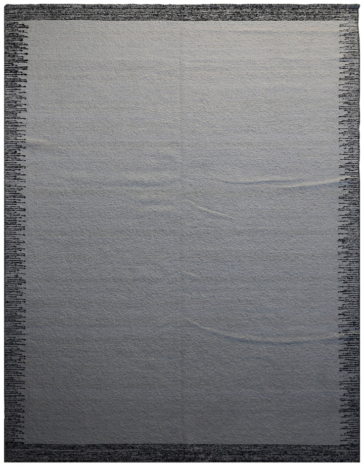 10'x14' Black and White Hand-woven Ariana Modern Rug