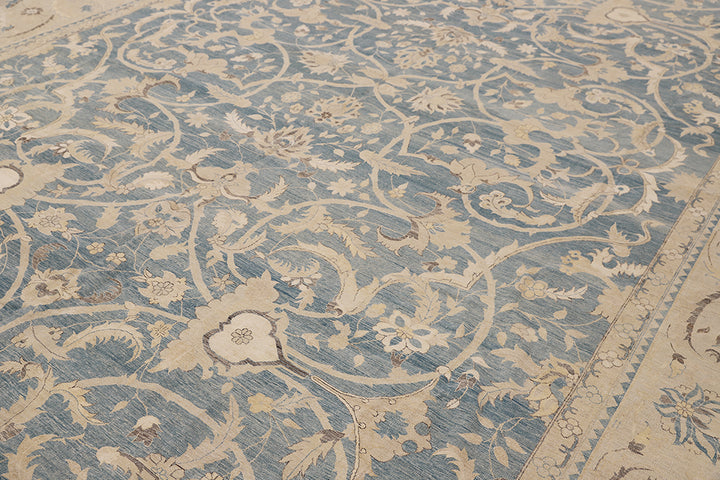 14'x20' Floral Polonaise Rug | Hand-Knotted Wool & Silk, Luxury Persian