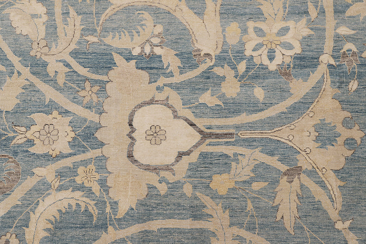 14'x20' Floral Polonaise Rug | Hand-Knotted Wool & Silk, Luxury Persian