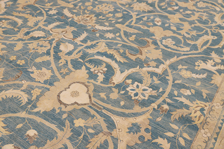 14'x20' Floral Polonaise Rug | Hand-Knotted Wool & Silk, Luxury Persian