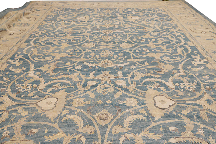 14'x20' Floral Polonaise Rug | Hand-Knotted Wool & Silk, Luxury Persian