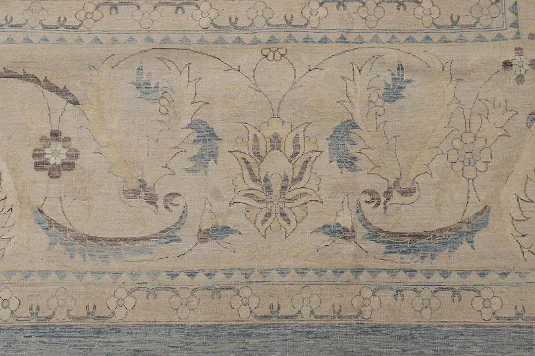 14'x20' Floral Polonaise Rug | Hand-Knotted Wool & Silk, Luxury Persian