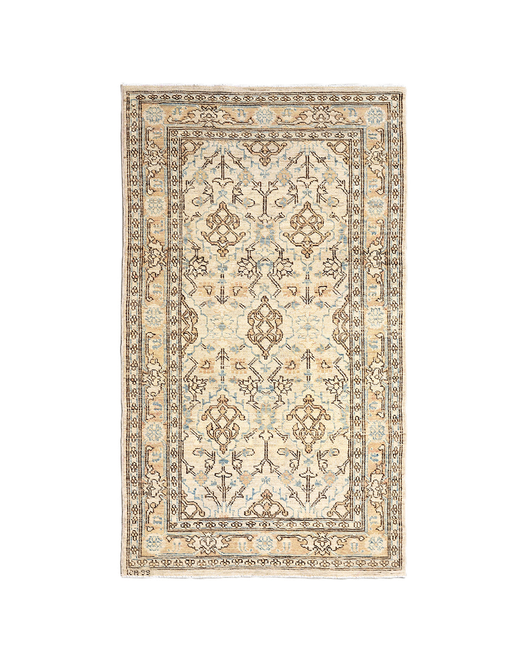 3' x 5' Fine Luxury Ivory Ariana Traditional Persian Area Rug