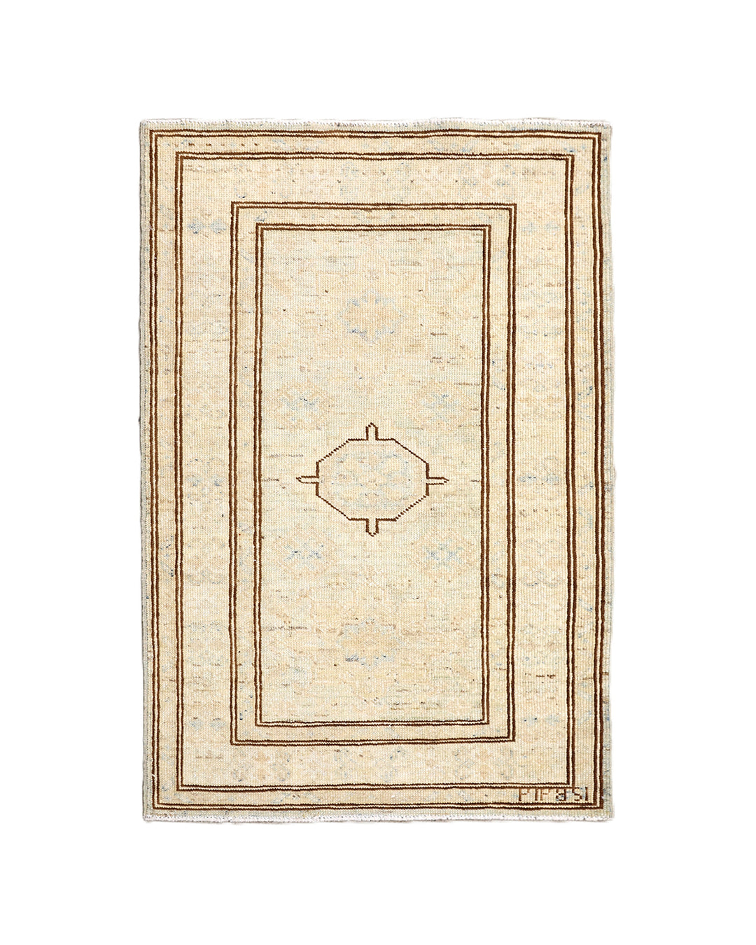 2'x3' Ariana Hazara Afghan Hand-Knotted Wool Area Rug