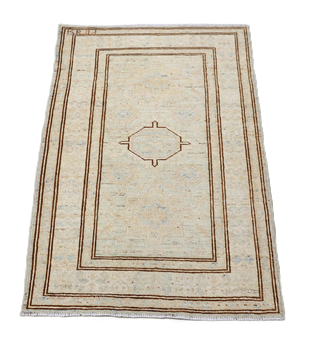 2'x3' Ariana Hazara Afghan Hand-Knotted Wool Area Rug