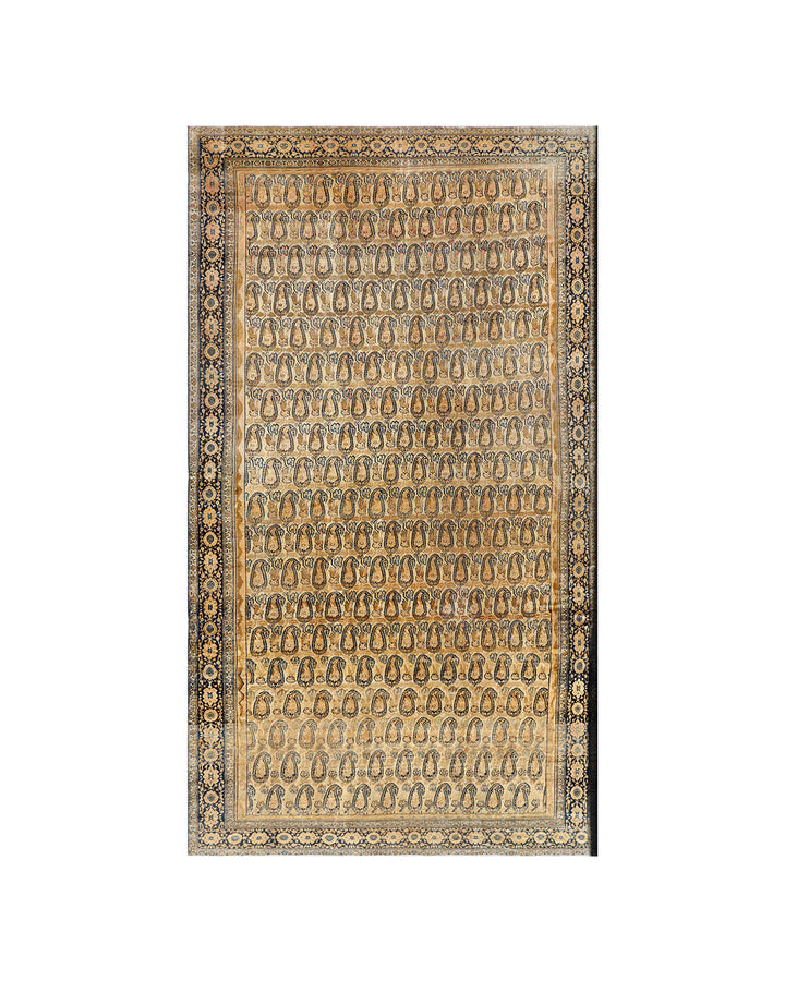 23' x 12' Antique Malayer Rug | Finely Knotted Paisley Persian Wool Carpet