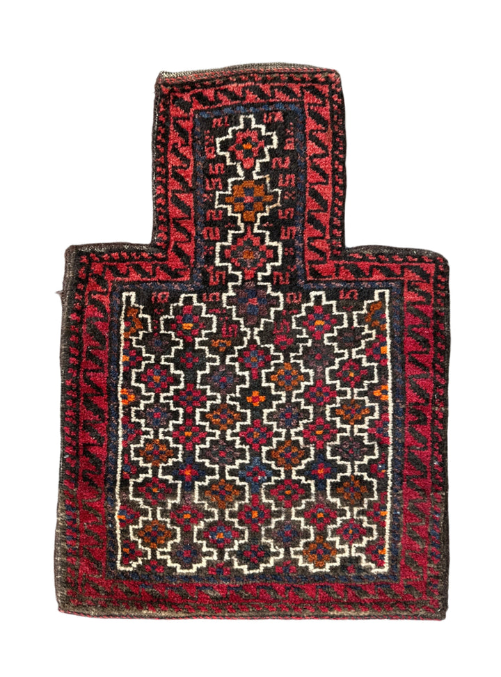 2'x2' Tribal Beluch Hand-knotted Salt Bag