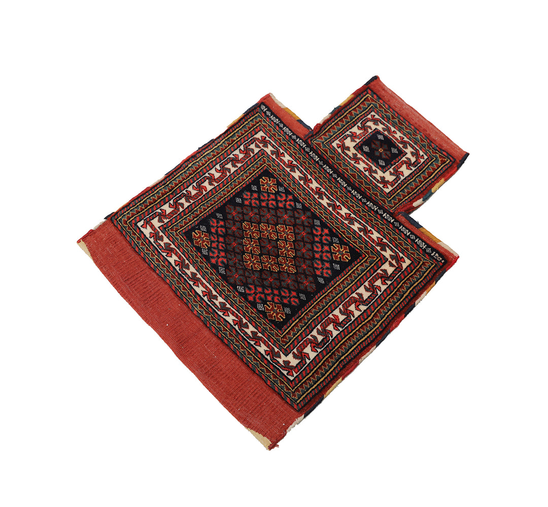 2’x2’ Tribal Rug | Persian Baluchi Salt Bag | Decorative Rug