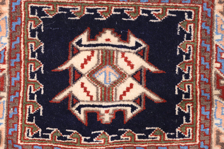 2'x2' Vintage Persian Salt Bag | Hand-Knotted Wool | Geometric