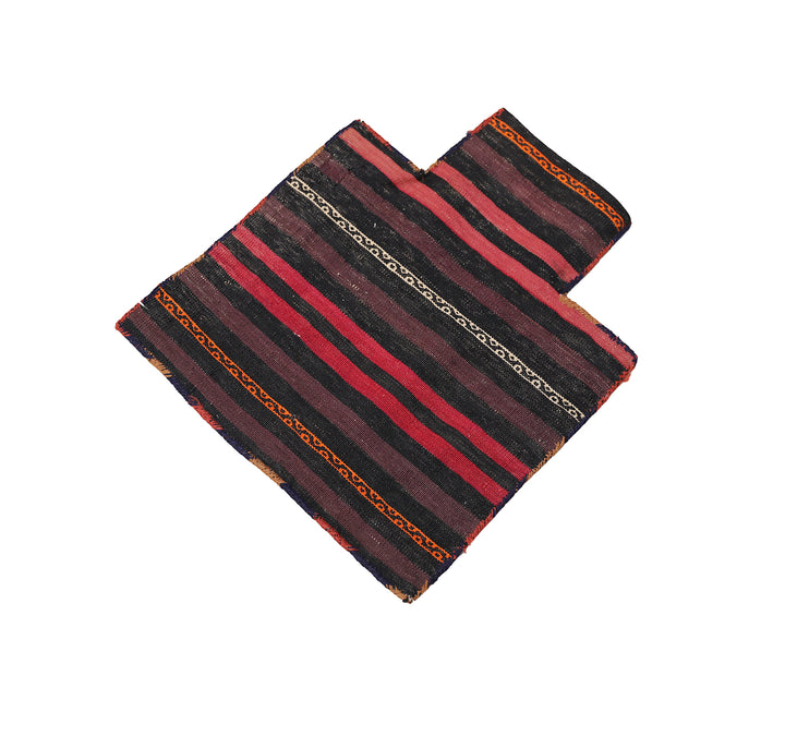 2'x2' Vintage Persian Salt Bag | Hand-Knotted Wool | Geometric