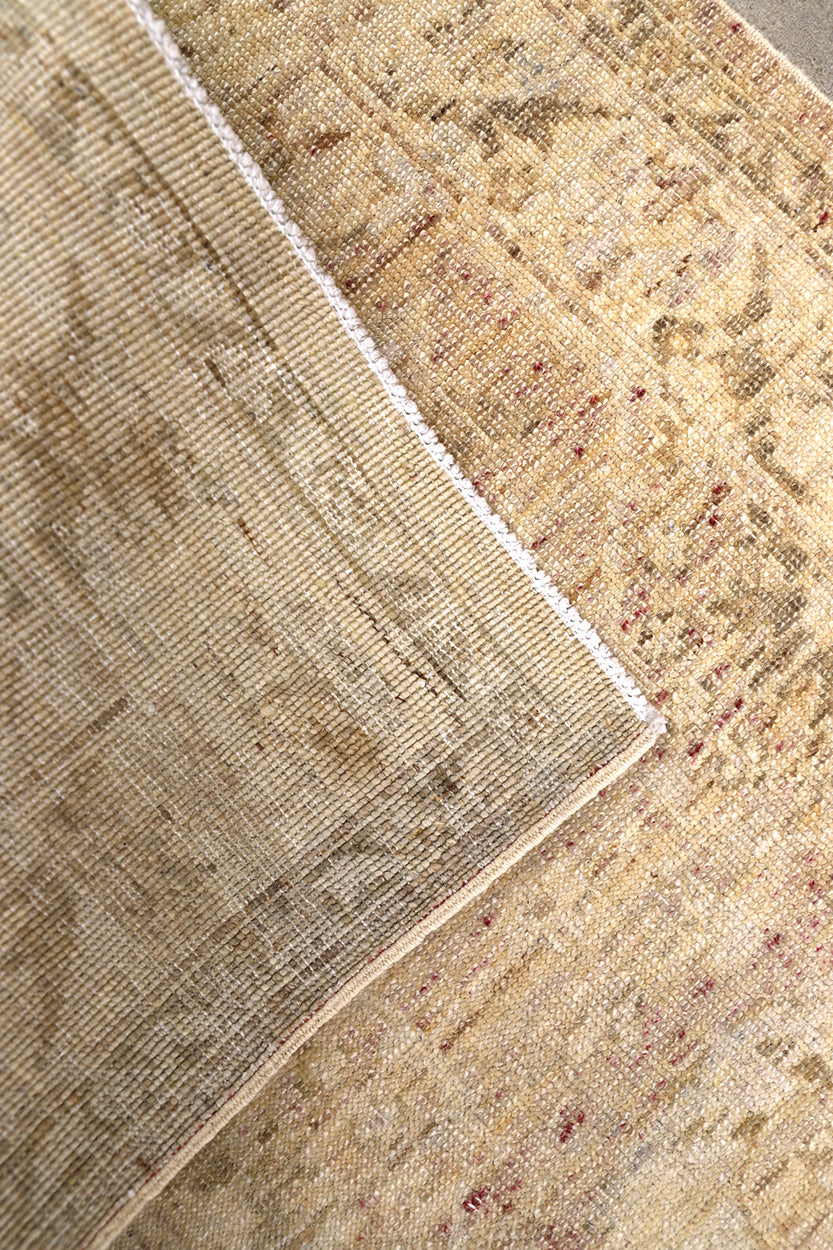 2' x 3' Fine Luxury Faded Blue Ariana Traditional Tabriz hand-knotted area rug with a vintage washed-out design.