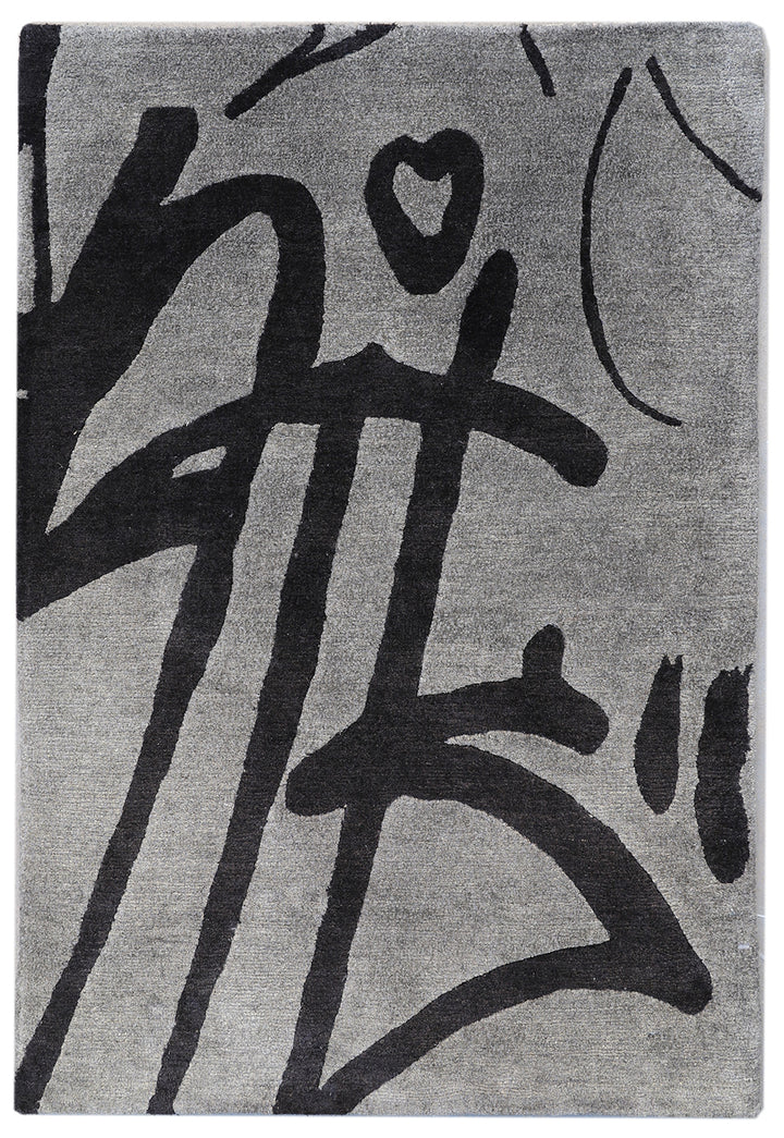 2'x3' Hand Knotted Silk Rug | Ariana Modern Custom Only | Graphiti Rug