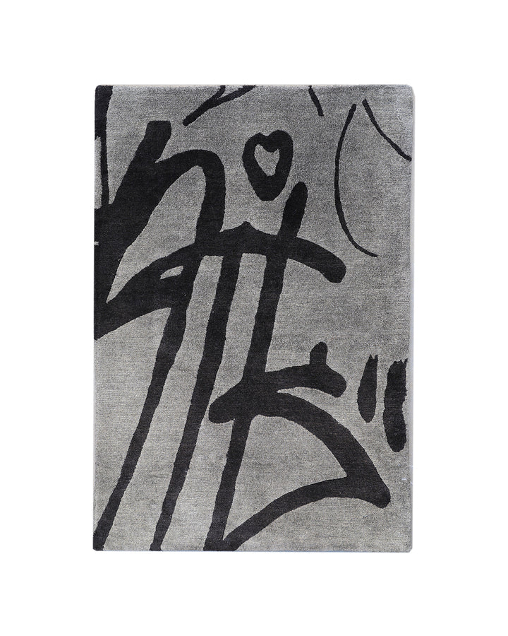 2'x3' Hand Knotted Silk Rug | Ariana Modern Custom Only | Graphiti Rug