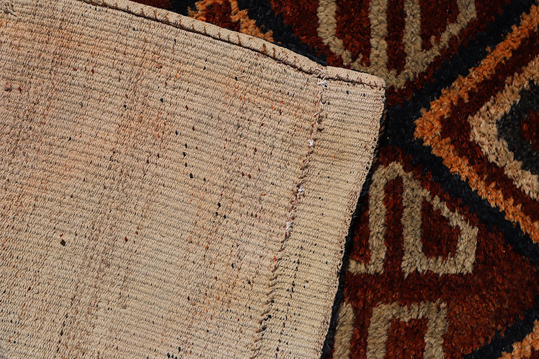 3' x 11' Vintage Uzbek Kirgiz Shag Rug | Tribal Wool Runner