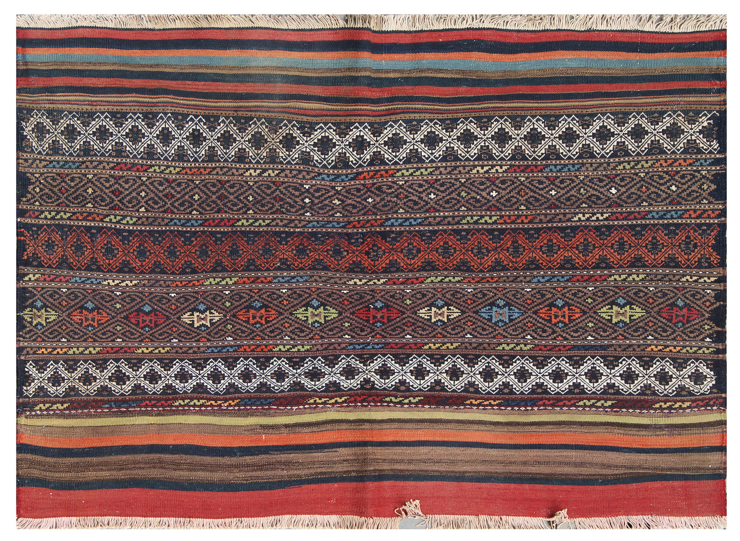 4'x5' 20th. Century Tribal Persian Afshar Face Bag