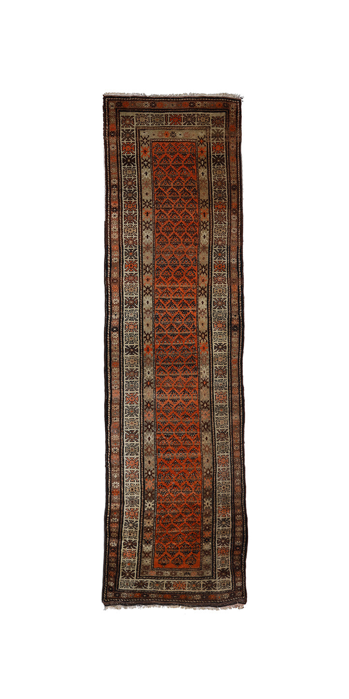 3'x10' Vintage Persian Runner | Tribal Runner Rug