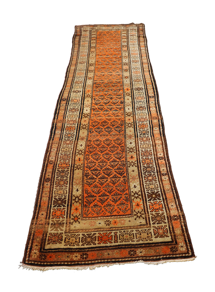 3'x10' Vintage Persian Runner | Tribal Runner Rug