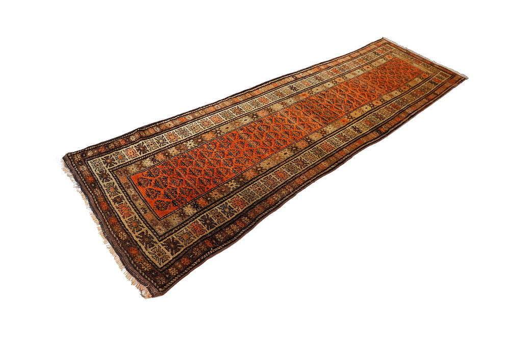 3'x10' Vintage Persian Runner | Tribal Runner Rug