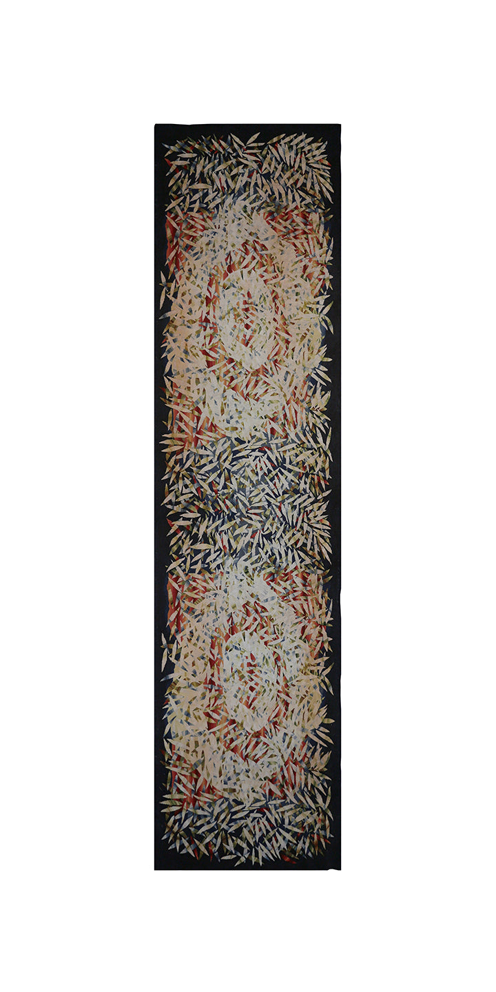 3'x12' Hand-Woven French Aubusson-Style Runner Rug